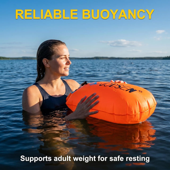 Schwimmboje,Boje Schwimmen Aufblasbare Trockentasche 20l mit Wasserdichter Handytasche,Trockensack f