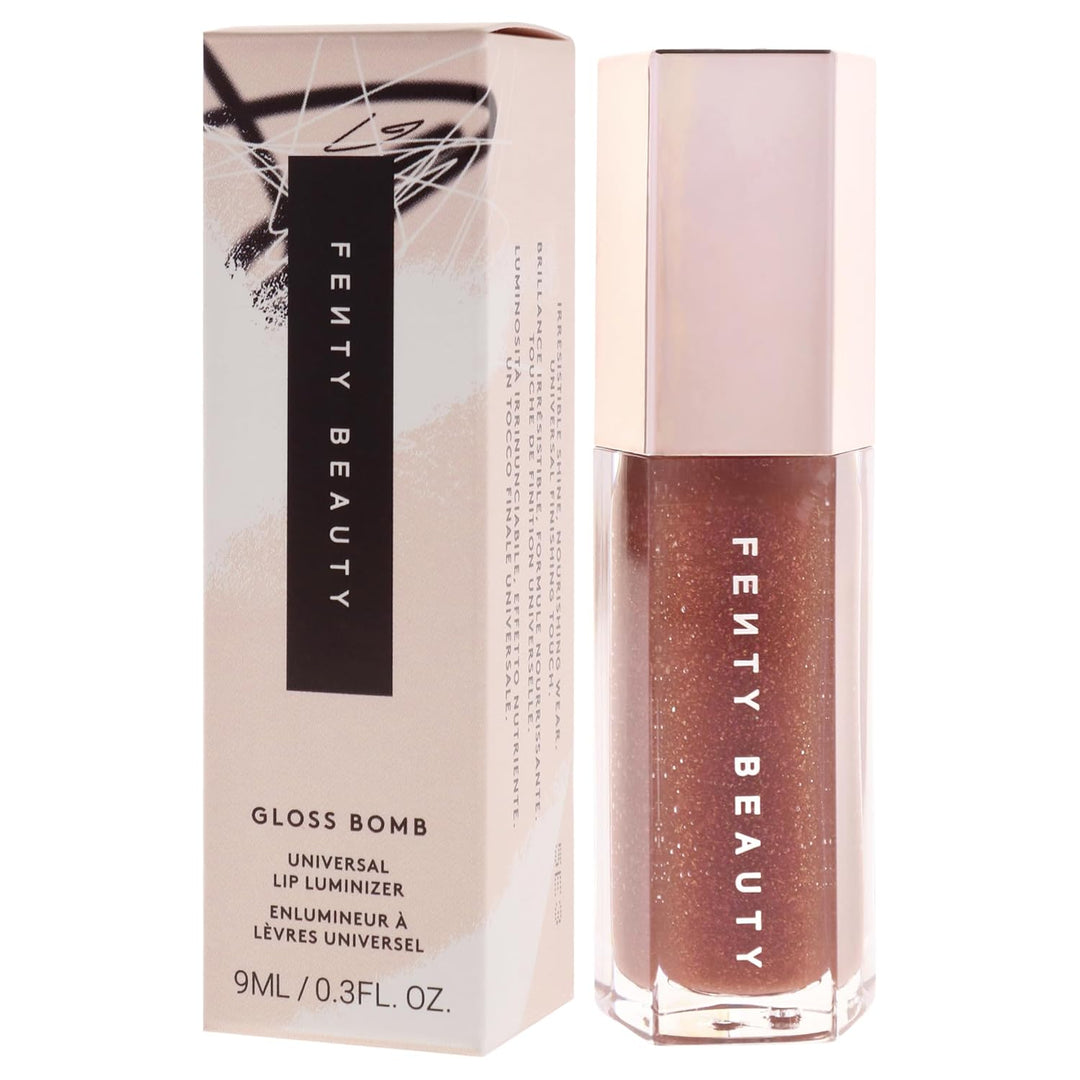 FENTY BEAUTY Gloss Bomb Universal Lip Luminizer Hot Chocolit Braun 9 ml (1er Pack), Braun 9 ml (1er