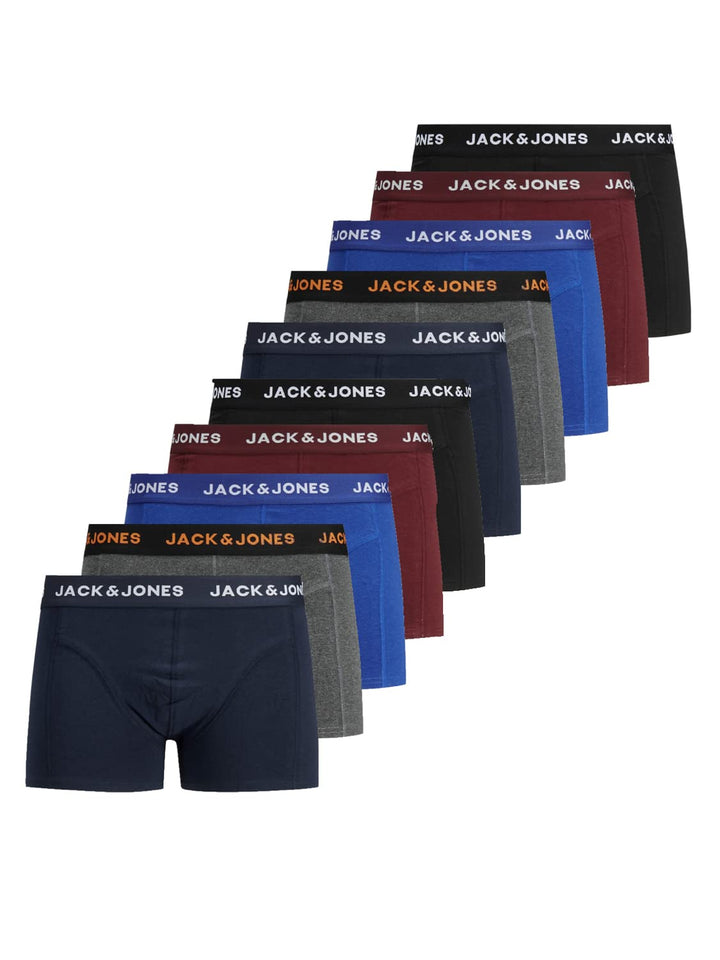 JACK &amp; JONES Male Trunks 10er-Pack Trunks Boxer XL Mixlogo 10erpack, Boxer XL Mixlogo 10erpack