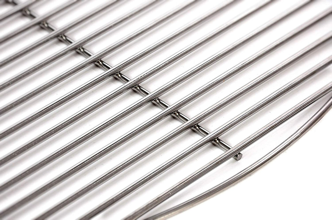 Grillrost Ø 64,5 cm aus Edelstahl rostfrei und elektropoliert 4mm für Grill rund, Kugelgrill, Feuers