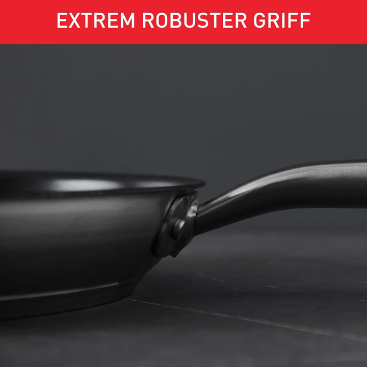 Tefal E49219 Virtuoso Wokpfanne 28 cm | hochwertiger Premium-Edelstahl | unversiegelt | gebürstetes