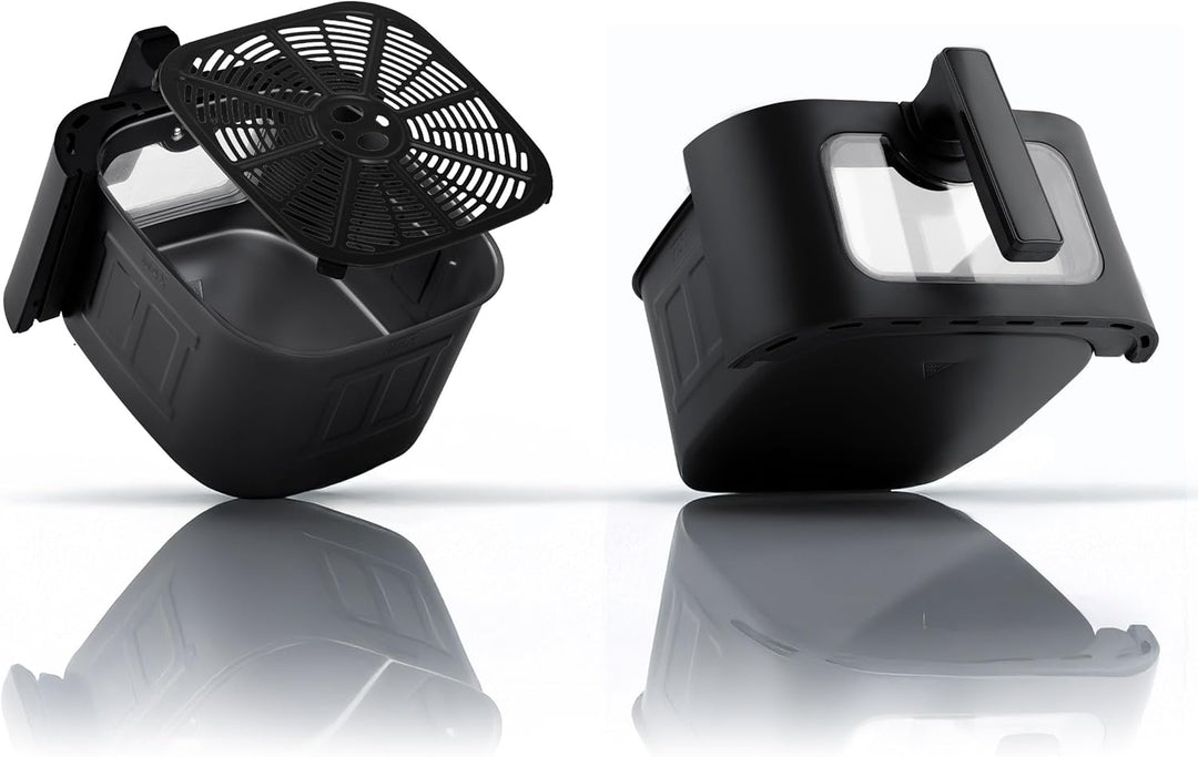 Berdsen Heissluftfritteuse XXL 8L - Airfryer mit Sichtfenster und Touchscreen - 1700W - 12 Programme