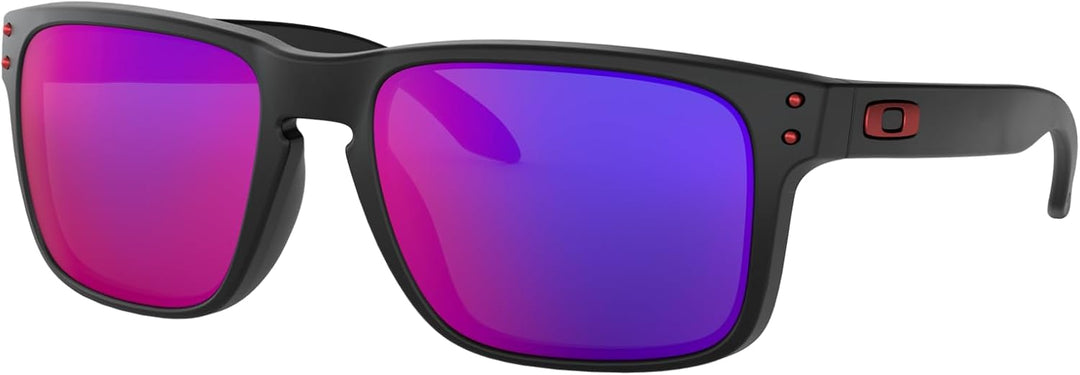 Oakley Sonnenbrille Holbrook W/Warm Matte Black / Positive Red Iridium, Matte Black / Positive Red I
