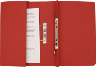 Guildhall Schnellhefter mit Innentasche 315 g/m² Kapazität 38 mm Folio-Format 25 Stück rot