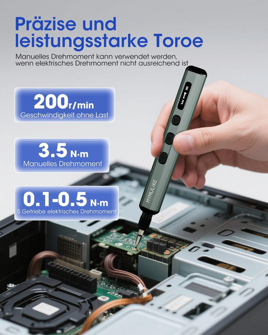 Mini Elektro Schraubendreher Set, 78 in 1 Präzisions Elektrischer Schraubendreher mit 56 Magnetische