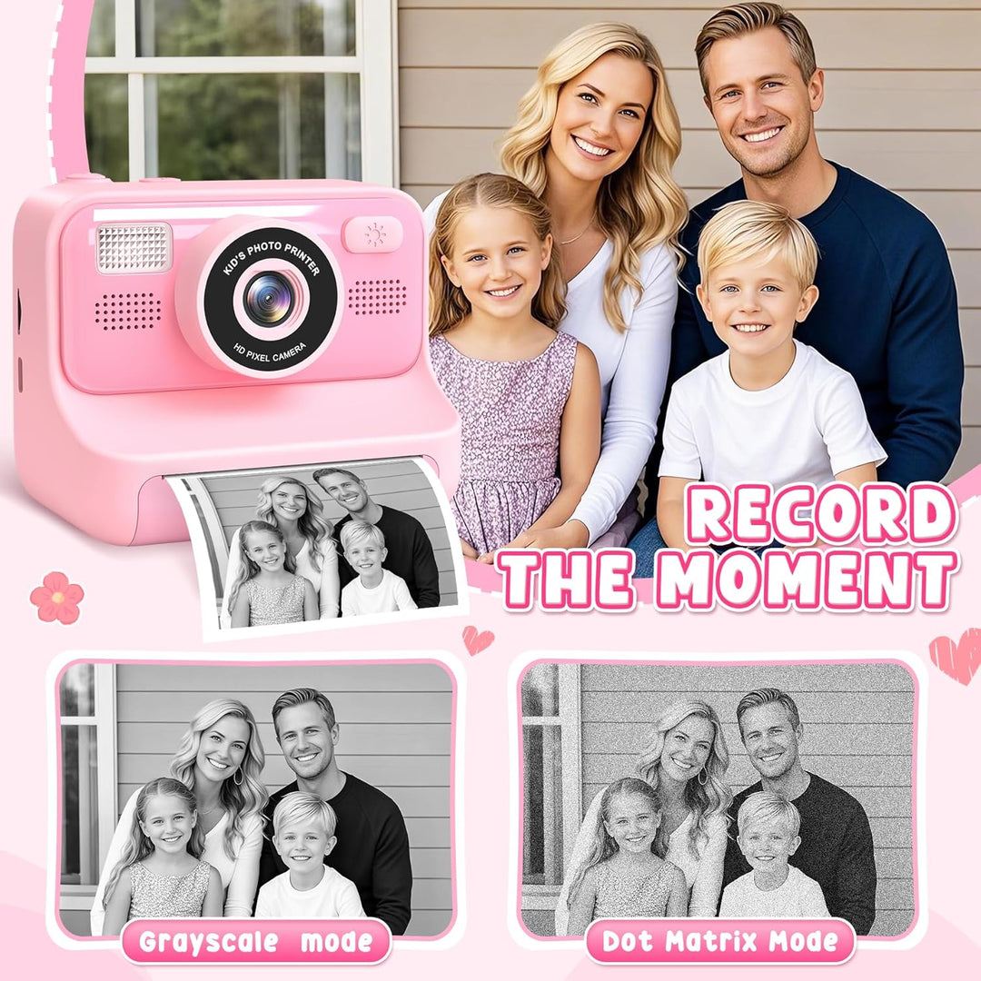 Sofortbildkamera Kinder - 1080P Kinderkamera Sofortbildkamera - Selfie Digitalkamera Kinder mit 32GB