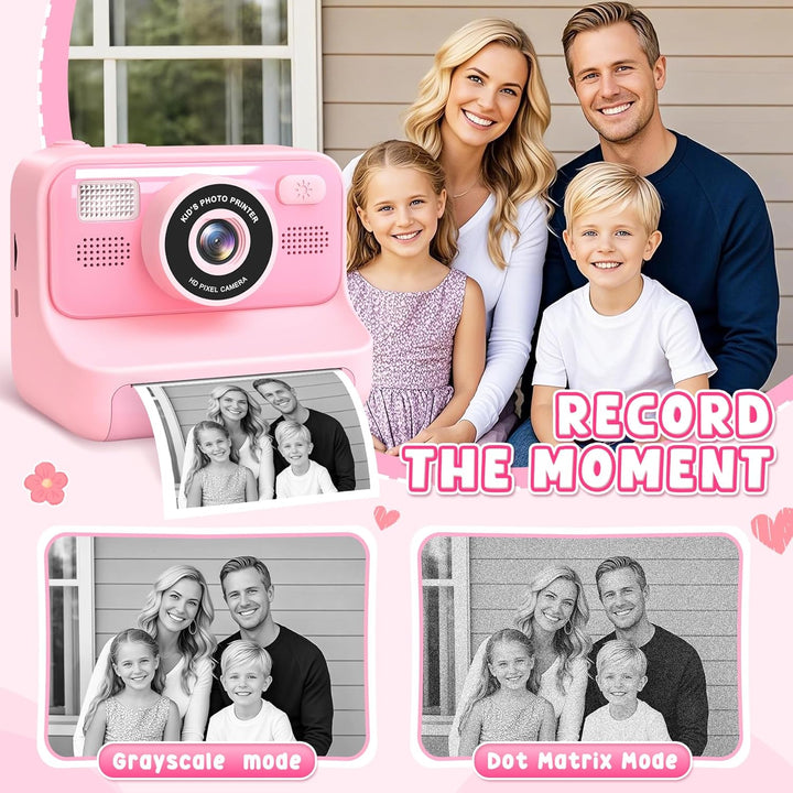 Sofortbildkamera Kinder - 1080P Kinderkamera Sofortbildkamera - Selfie Digitalkamera Kinder mit 32GB