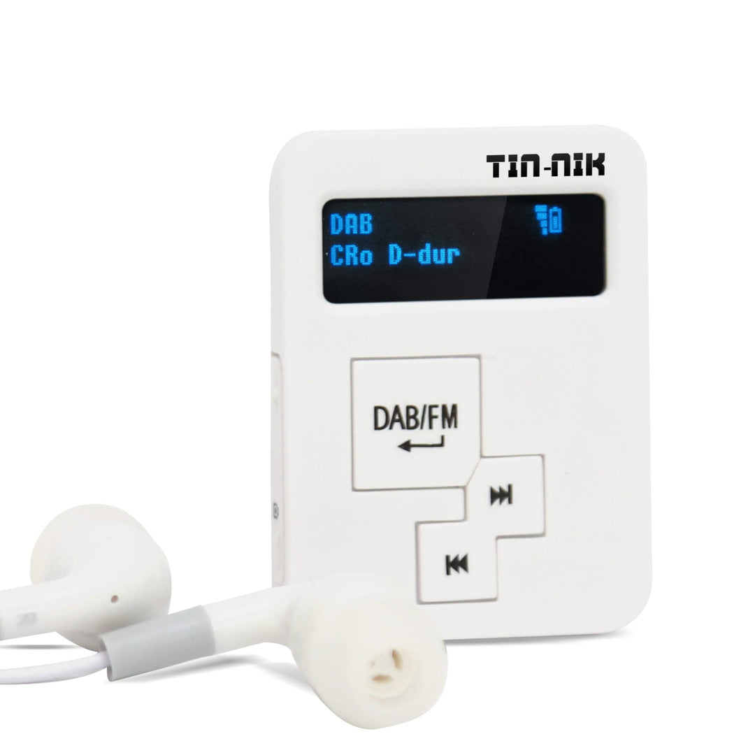 Tin-Nik DAB-398SD tragbares DAB/DAB+/UKW-Radio, digitales Taschen-RDS UKW-Mini-Radio mit wiederaufla