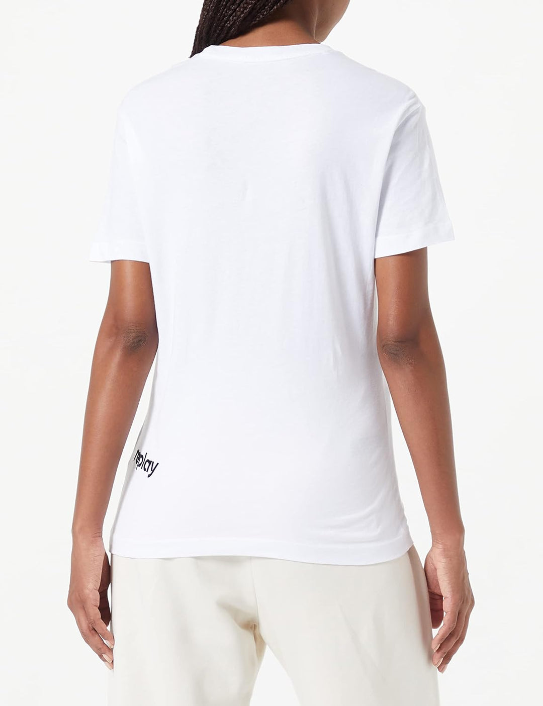 Replay Damen T-Shirt, 001 White
