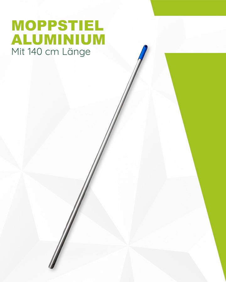 Wisch-Star Moppstiel Bodenwischer, Alustiel für Klapphalter 140 cm, Stil aus Aluminium für alle gäng
