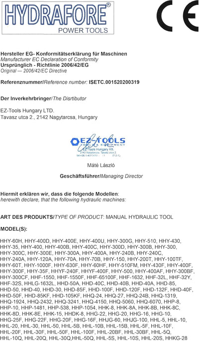 Hydraulische Crimpzange 4-70 mm2 (Y-70A)