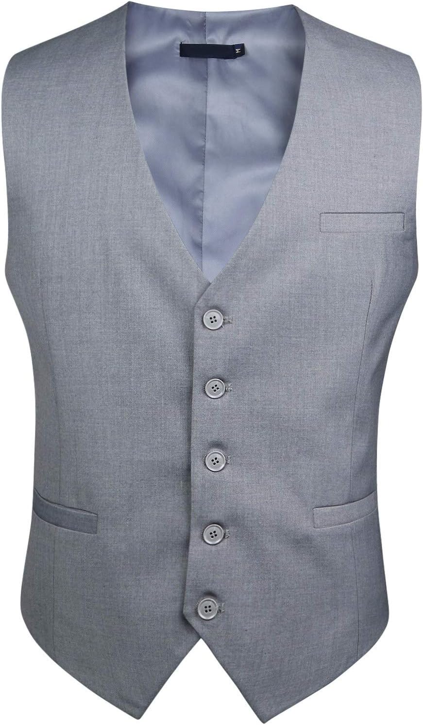 Enlision Anzugweste für Herren Formelle Einfarbige Weste Hochzeit Elegant Anzugwesten Business Weste