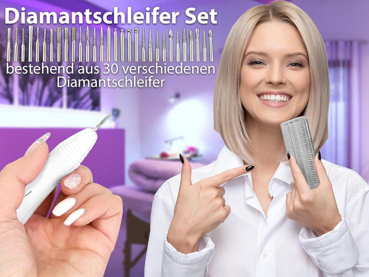 Fusspflegegerät Maniküreschleifer inkl. Fräser