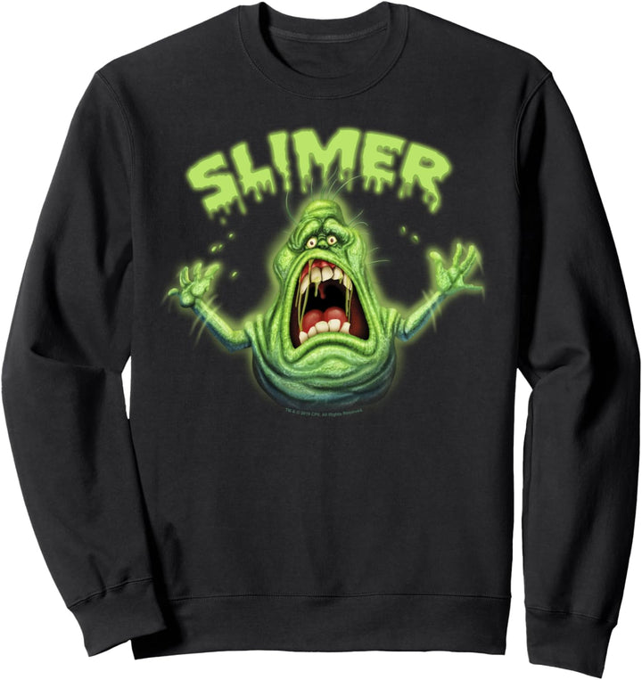 Ghostbusters Slimer Neon Portrait Sweatshirt