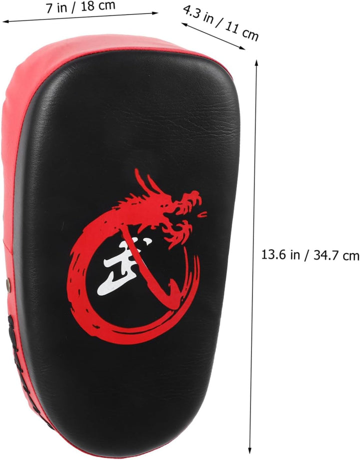 UPKOCH Beinschoner Aus Robustem Material Mit Belüftungsöffnung Gepolstert Rotes Muay Thai Kickpad Fü