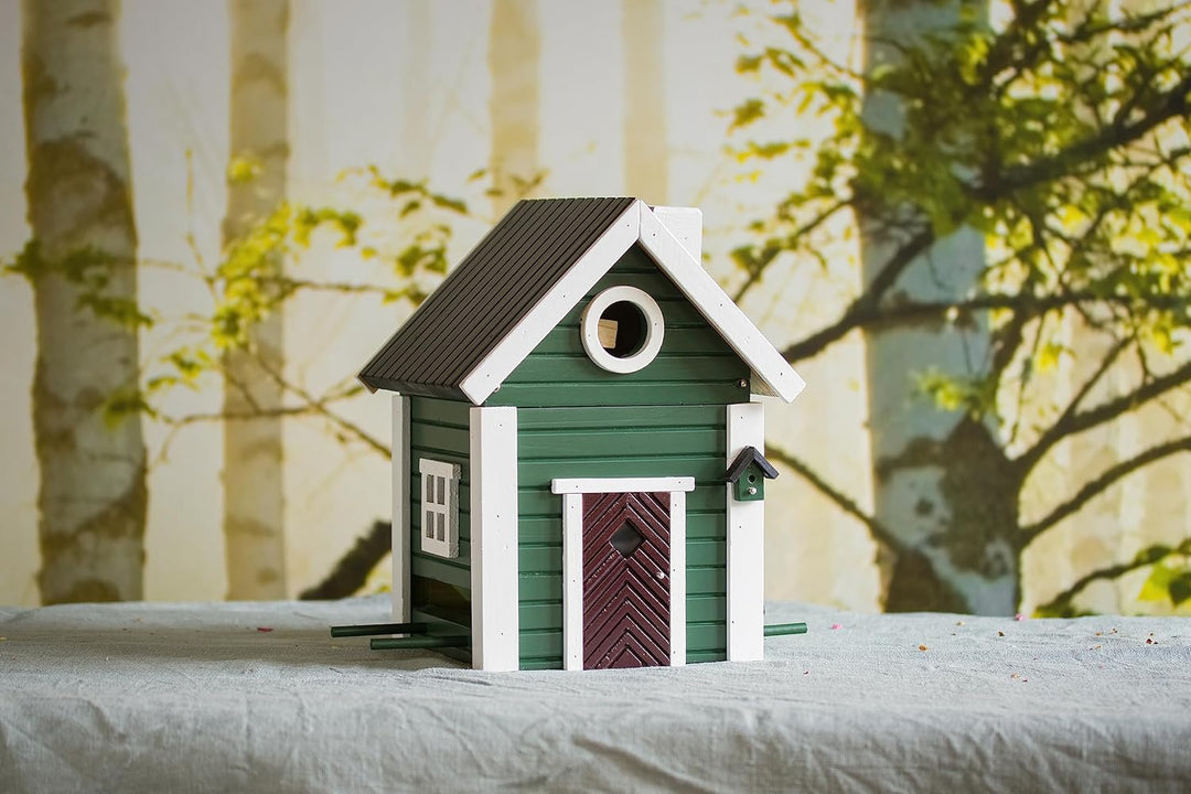 Wildlife Garden WG107 Multiholk Jagdhaus - Der Kombinierte Vogelfutterhaus und Nistkasten/Vogelhaus