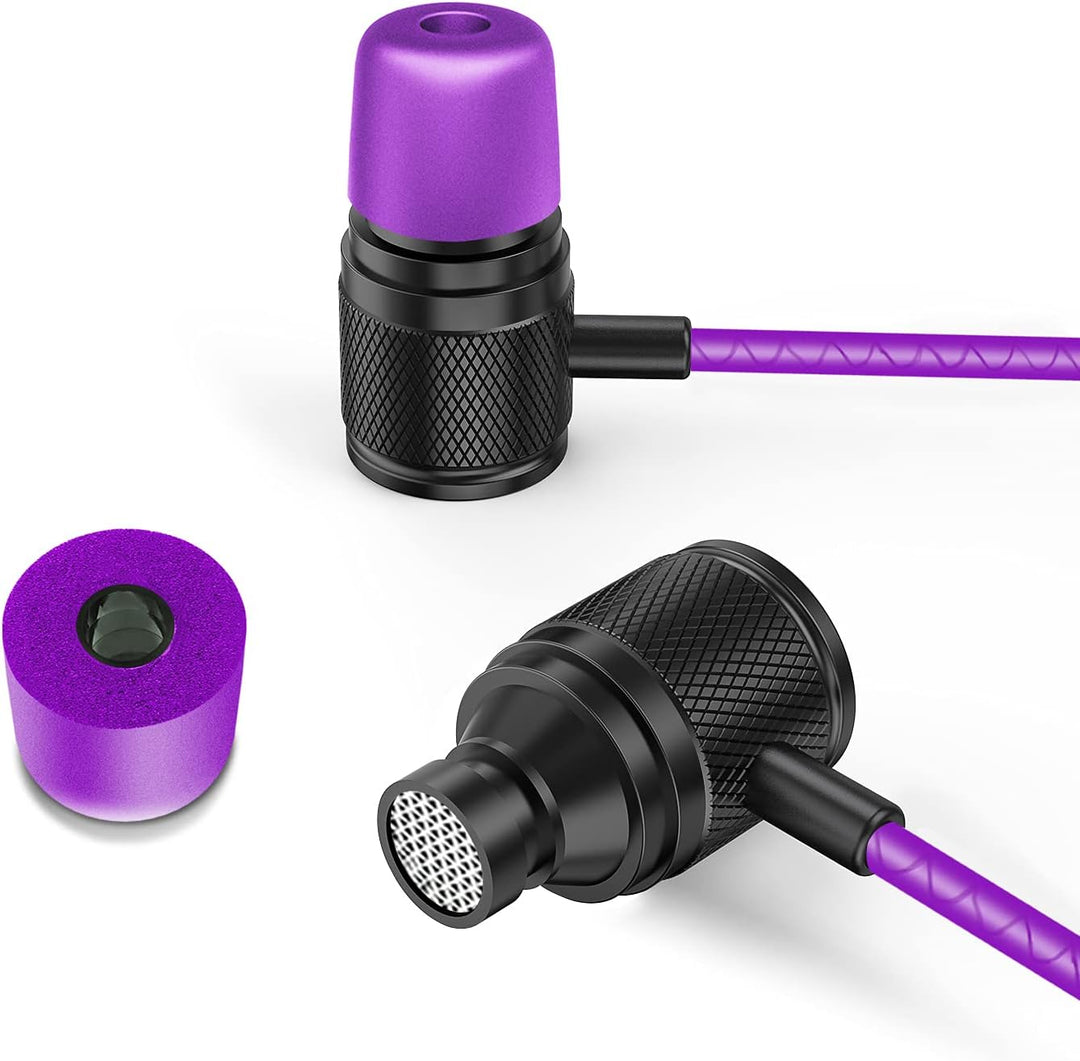 LUDOS Ultra Kopfhörer In Ear Ohrhörer mit Kabel und Mikrofon, Kristallklarer Klang, Ausgewogene Höhe