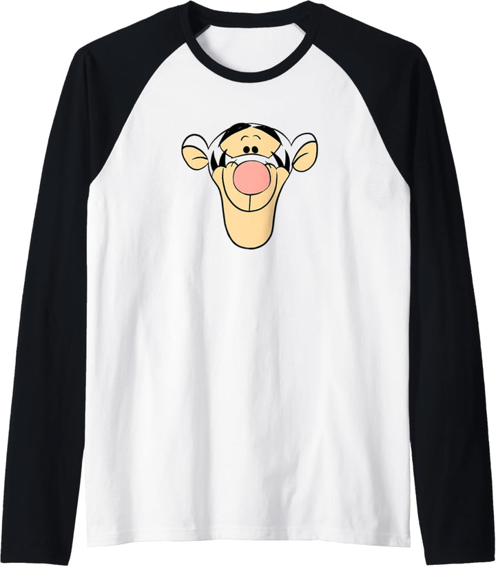 Disney Winnie The Pooh Tigger Big Face Transparent Raglan