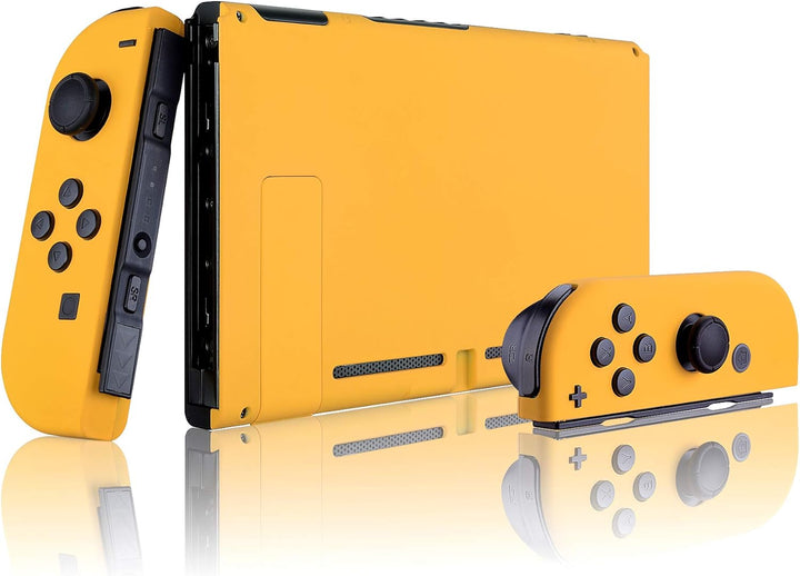 eXtremeRate Hülle Case für Nintendo Switch Joycon/Konsole, Rückgehäuse&Kickstand für Switch Console,