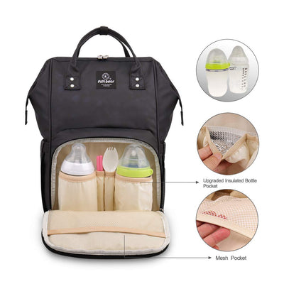 pipi bear Wickelrucksack Tasche Wasserdichte Baby Wickeltasche Coole Mama Rucksack Organizer Grosse