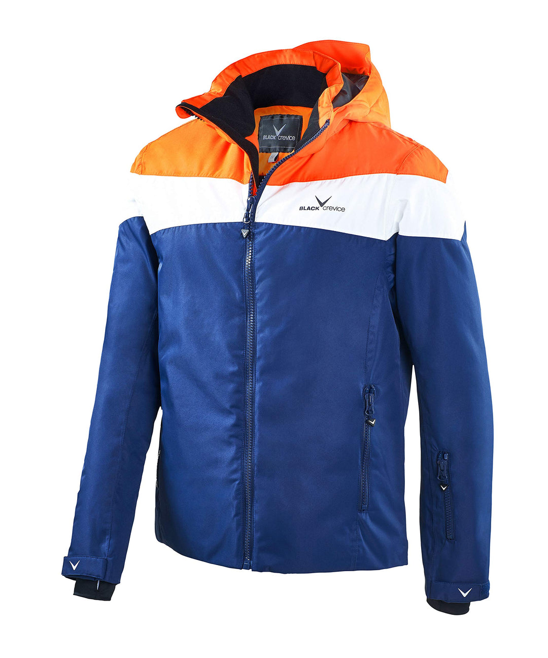 Black Crevice Herren Ski- und Snowboardjacke 58 orange/white/navy, 58 orange/white/navy