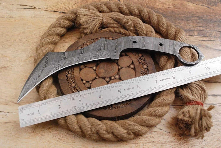 Damast Klinge Handgeschmiedete Damast Rohling Damascus blank blade 6026EA