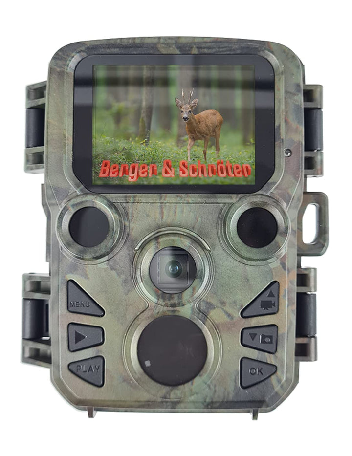 Berger & Schröter Full HD Mini Wildkamera 20 Megapixel, 32 GB | Tag- und Nachtaufnahmen rund um die