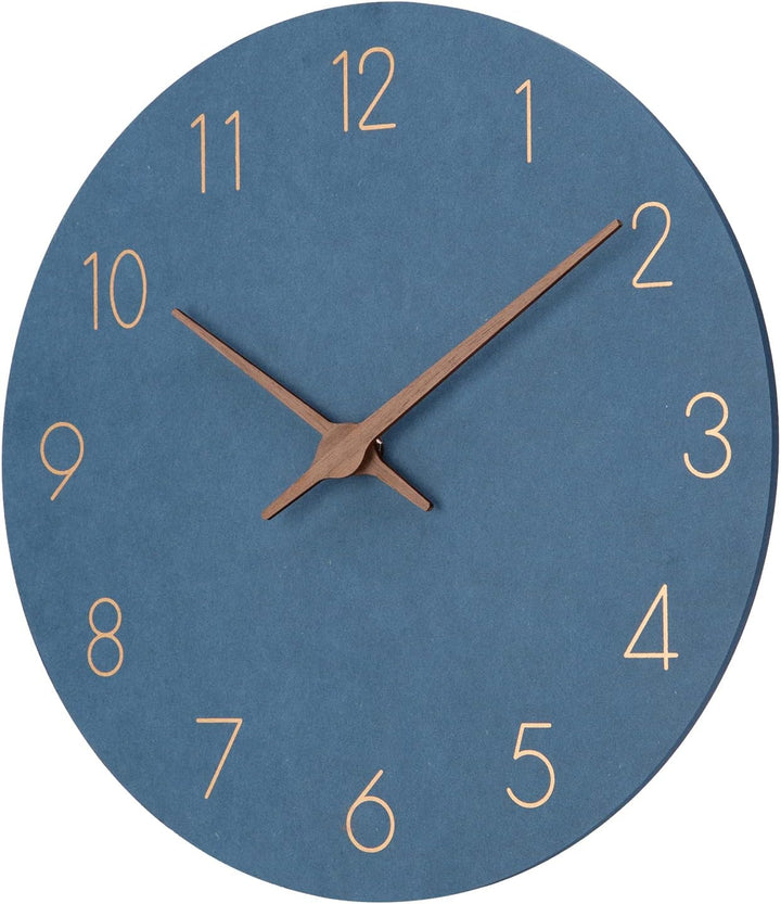 ACCSHINE MDF Holz Wanduhr Ohne TickgeräUsche Lautlos Modern 30cm Quarz Gross Batterie Betriebene Wan