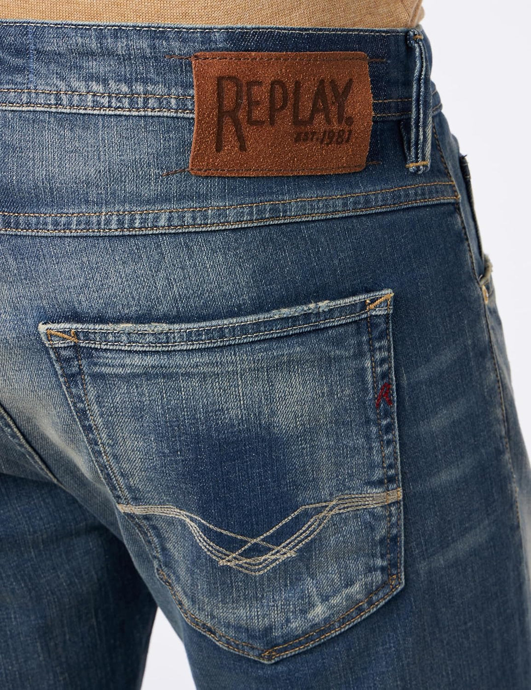 Replay Herren Jeans Willbi Regular-Fit 29W / 34L Medium Blue 009-9, 29W / 34L Medium Blue 009-9