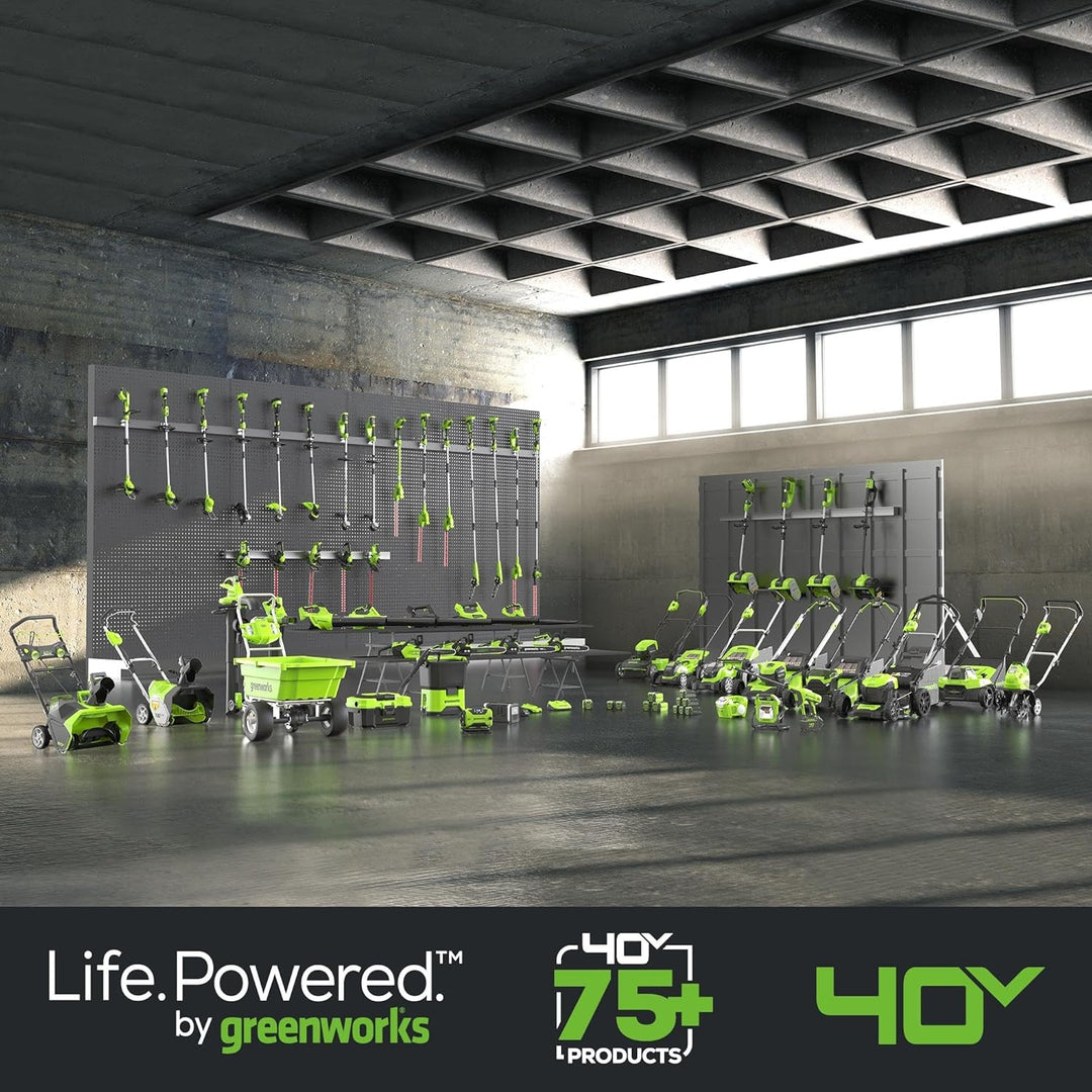 Greenworks 40V Akku & Universal Ladegerät Kit - Original Greenworks leistungsstarker 2Ah Lithium-Ion