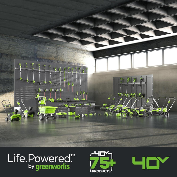 Greenworks 40V Akku & Universal Ladegerät Kit - Original Greenworks leistungsstarker 2Ah Lithium-Ion