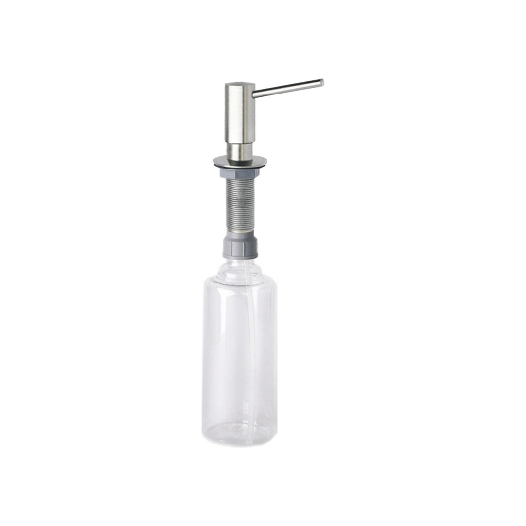 Alveus 1065463 Seifen-und Spülmittelspender, Edelstahl, 0,5 Liter, Einbau, Bohrloch Ø (mm): 28