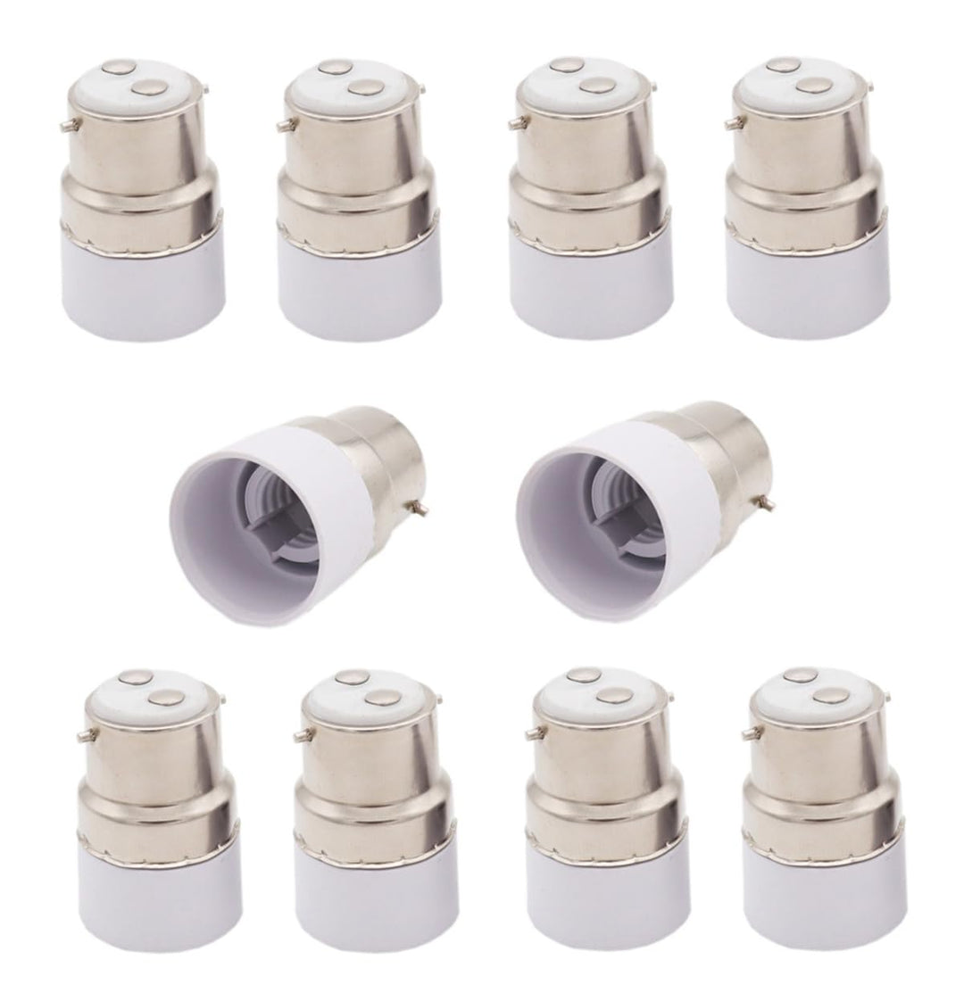 ShuoHui Bajonett B22 auf E14 Socket Halogen LED Glühbirne Adapter Buchse max voltage 250V 200W (10)