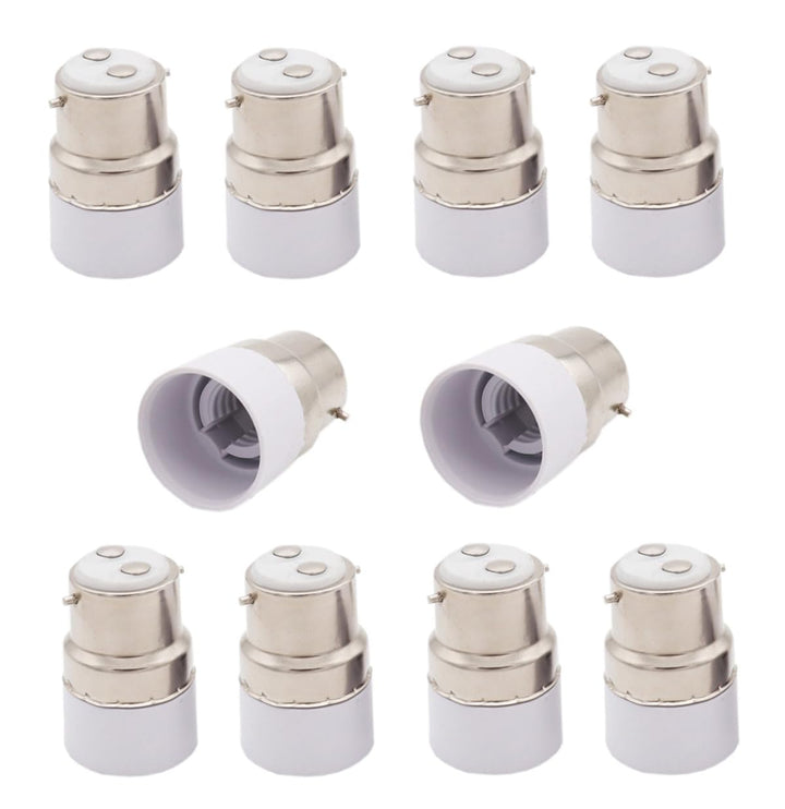 ShuoHui Bajonett B22 auf E14 Socket Halogen LED Glühbirne Adapter Buchse max voltage 250V 200W (10)