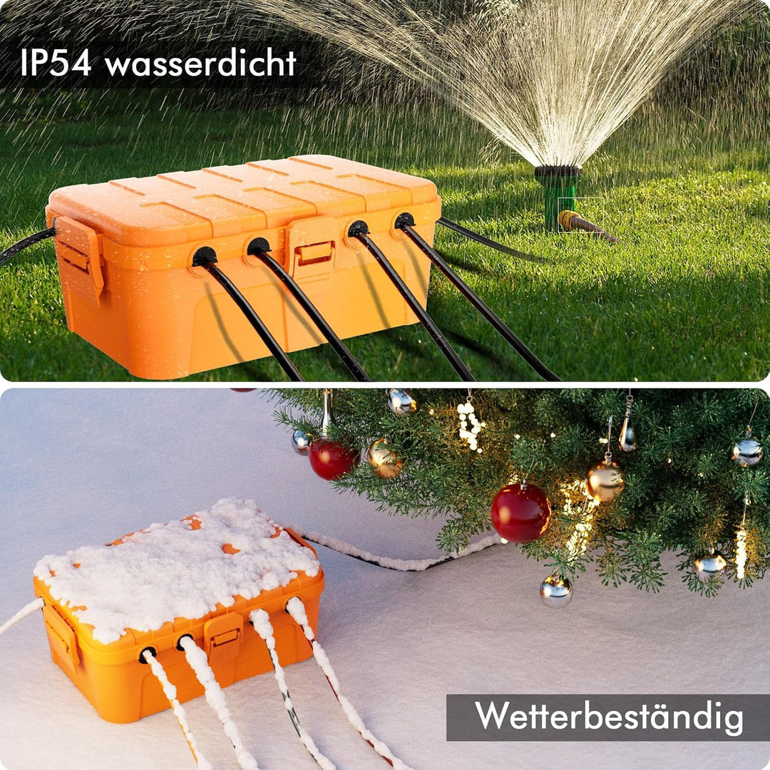 RESTMO extra grosse kabelbox (32 x 22 x 13 cm), IP54 wasserdicht, Outdoor kabel safe box, wetterfest