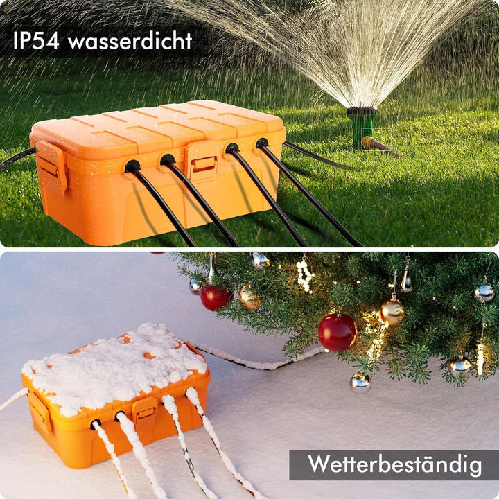 RESTMO extra grosse kabelbox (32 x 22 x 13 cm), IP54 wasserdicht, Outdoor kabel safe box, wetterfest