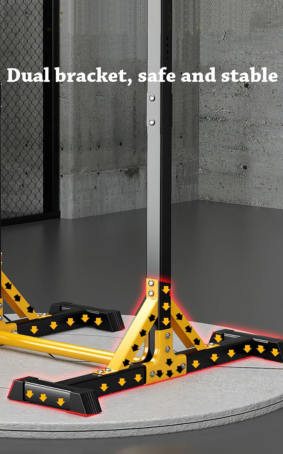 NIDAYE Klimmzugstation, Klimmzugstange, freistehend, Fitnessgerät für zu Hause, belastbar bis 200 kg