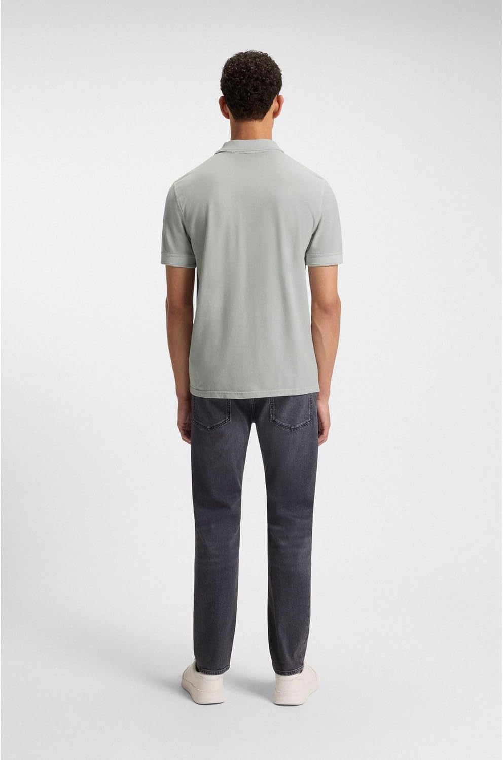 BOSS Herren Prime Polohemd S Silver 043, S Silver 043