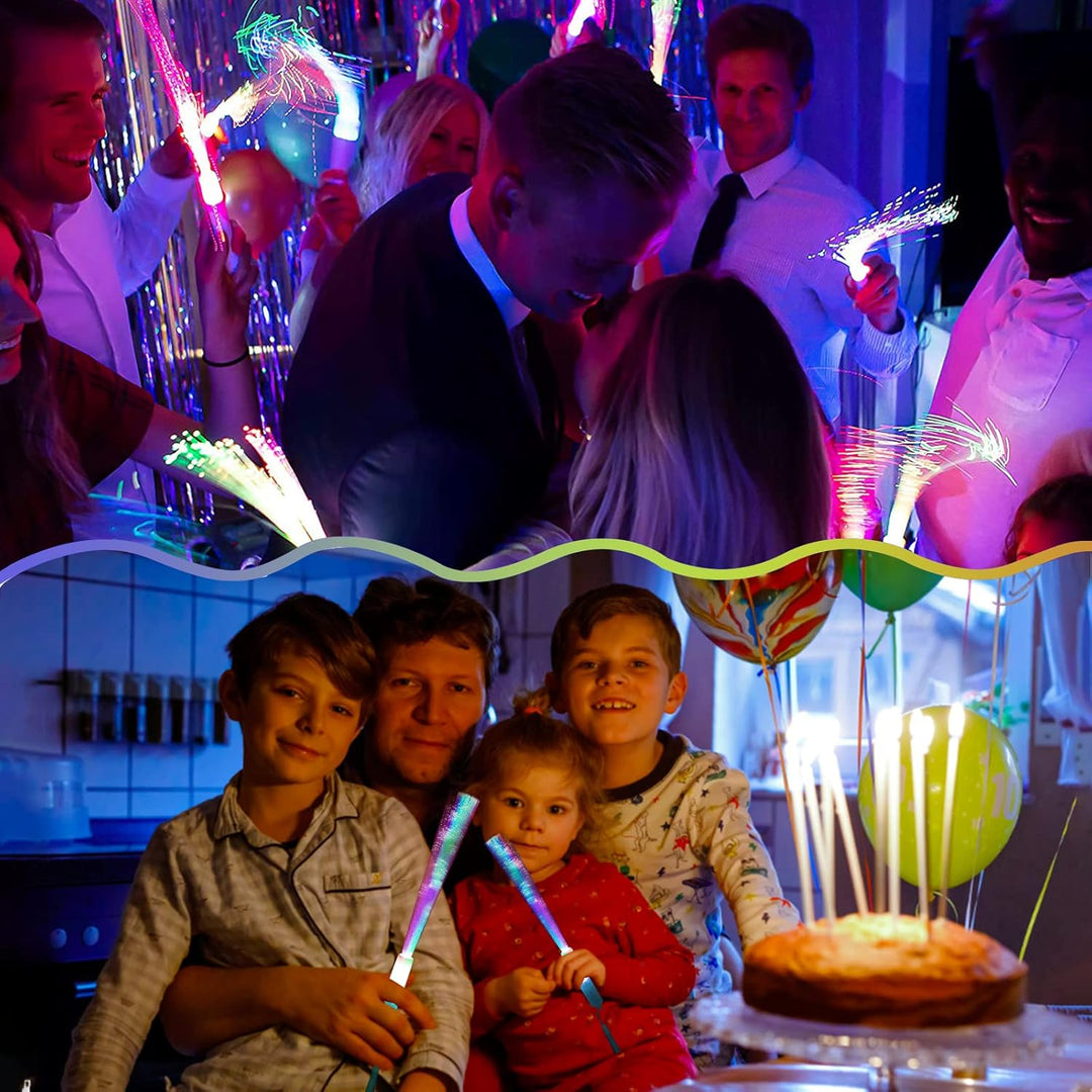 15 Stück LED Leuchtspielzeug Partyartikel Set für Kinder, Leuchtstäbe Partyzubehör für Geburtstag,We