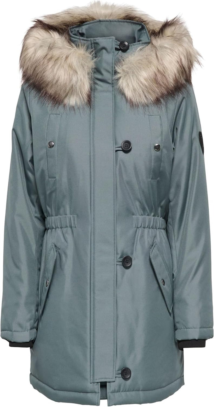 ONLY Female Langer Parka ONLIRIS Langer Parka XS Balsam Green, XS Balsam Green