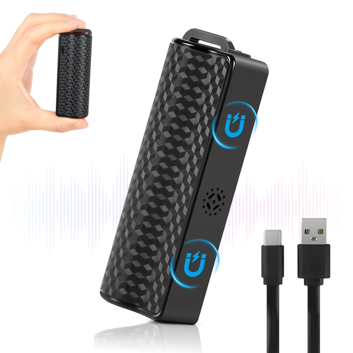Digitale Diktiergerät, 64GB Magnet Mini Aufnahmegerät mit 30 Tage Daueraufnahme Abhörgerät Voice Rec