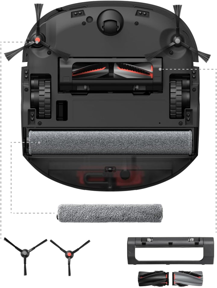 eufy Zubehörset, Seitenbürste, Filter, Rollbürste für eufy E25/E28 Omni Saugroboter, Staubbeutel &amp; S