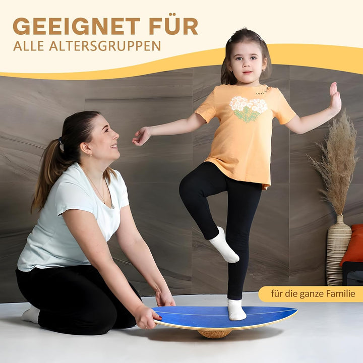 Kork Halbkugel Balance Board Zubehör aus Kork Balance Trainer für Yoga Pilates Koordinationstraining