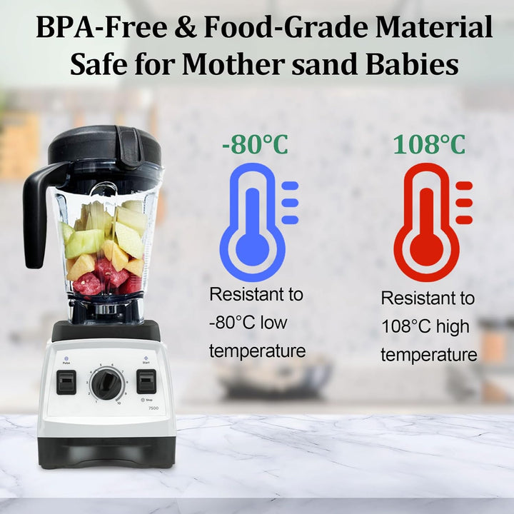 Für Mixbehälter 64 oz Low-Profile, kompatibel mit Vitamix 750, 5300, 5200, 7500, 6300, Vm0102, Vm010