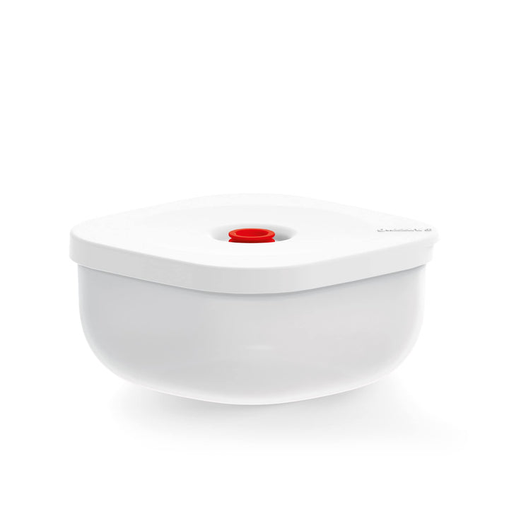 Guzzini - Kitchen Active Design, SAVE IT Vakuumbehälter Flach (M) - Weiss, 16,3x16,3xh8 cm | 975 cc