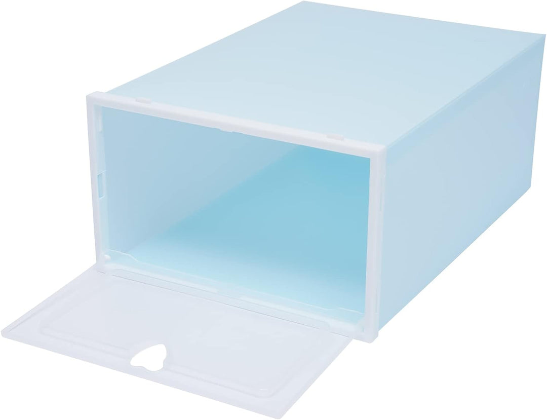 Schuhboxen, 20 Stück Stapelbarer Kunststoff Schuhaufbewahrungsbox Transparenter Schuhboxen Set Faltb