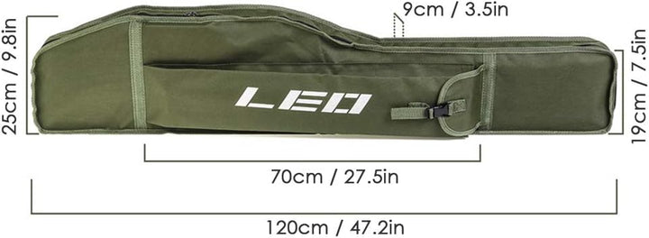 Lixa-da 1,2 Mt Angeln Tasche Klapp Angelrute Rollen Tasche Angelrute Angelgerät Fall Aufbewahrungsta