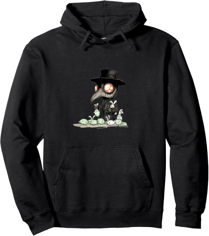Pest-Doktor und Häschen Pullover Hoodie