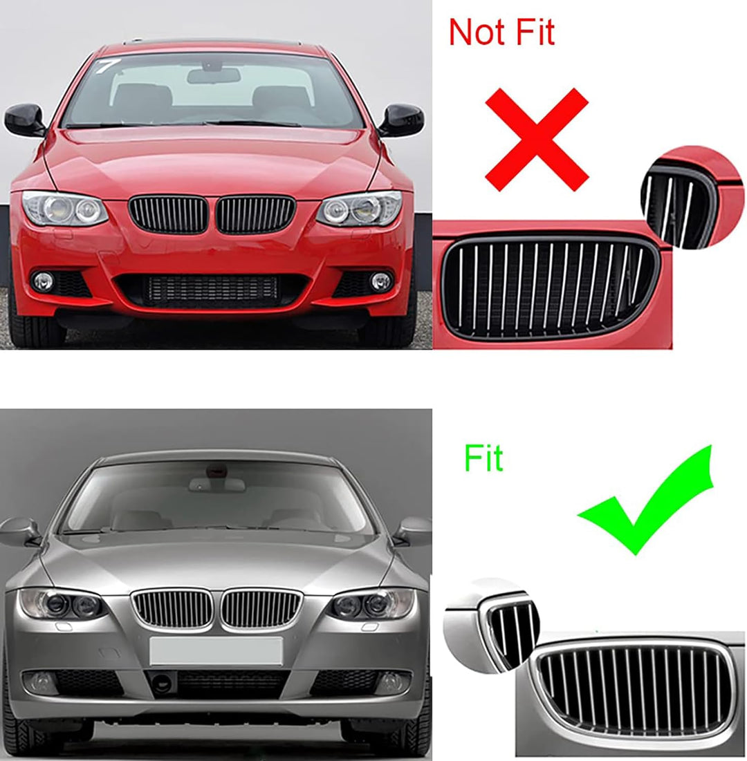 YIUBCZOQI E92 E93 Kühlergrill für BMW 3er E92 E93 nieren schwarz Facelift Nieren Coupe E92 E93 M3 Do