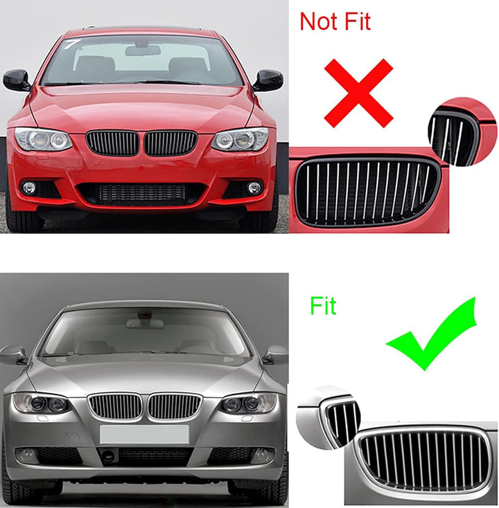 YIUBCZOQI E92 E93 Kühlergrill für BMW 3er E92 E93 nieren schwarz Facelift Nieren Coupe E92 E93 M3 Do